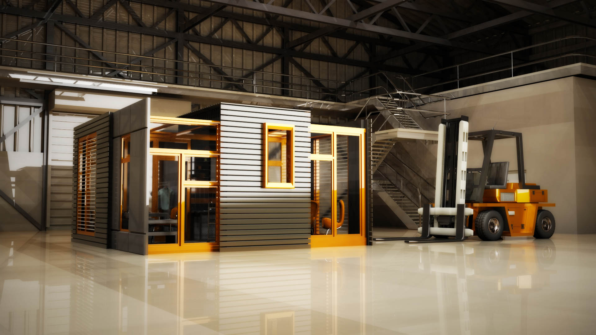 Folding house Rendering