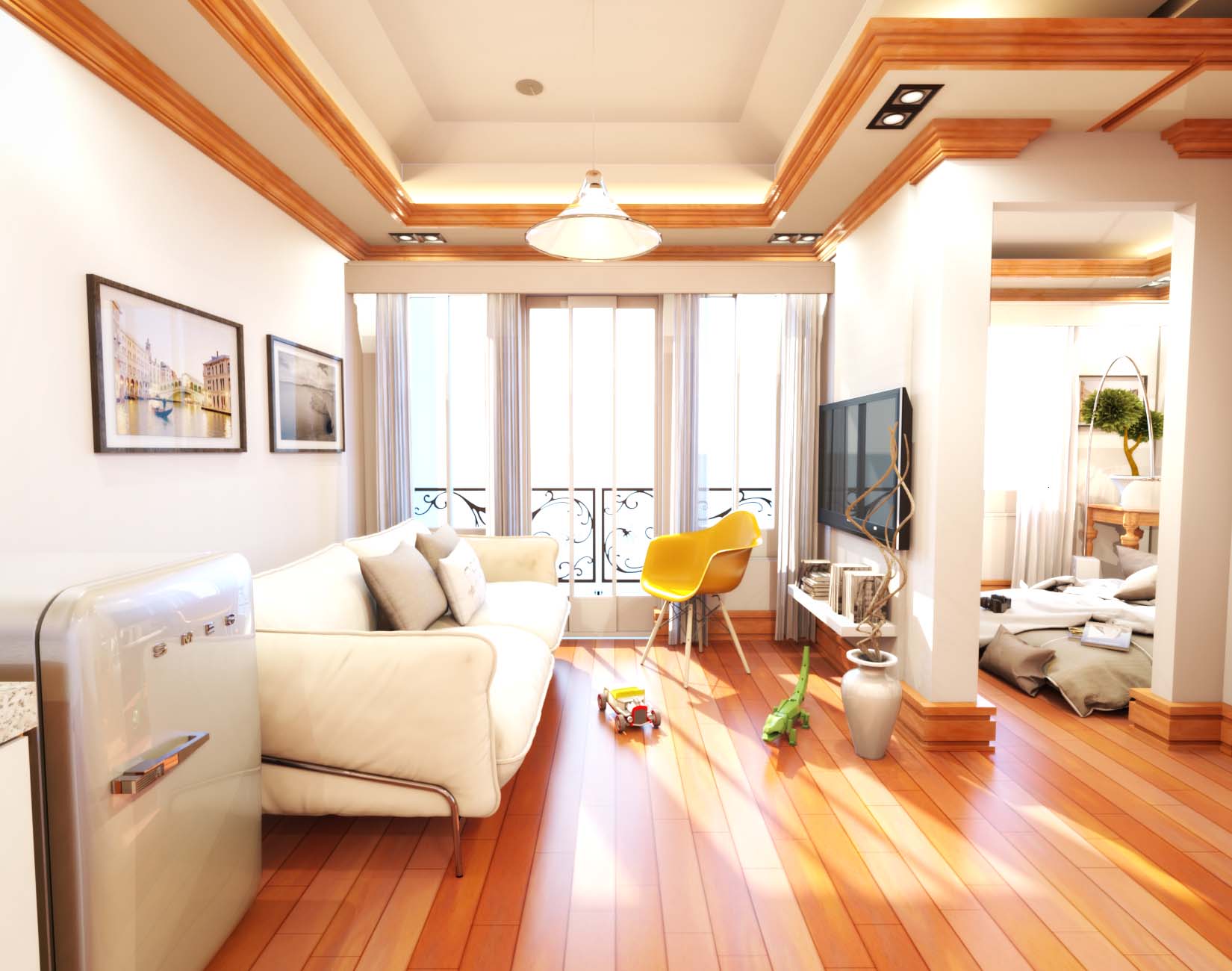 Rendered Living Room