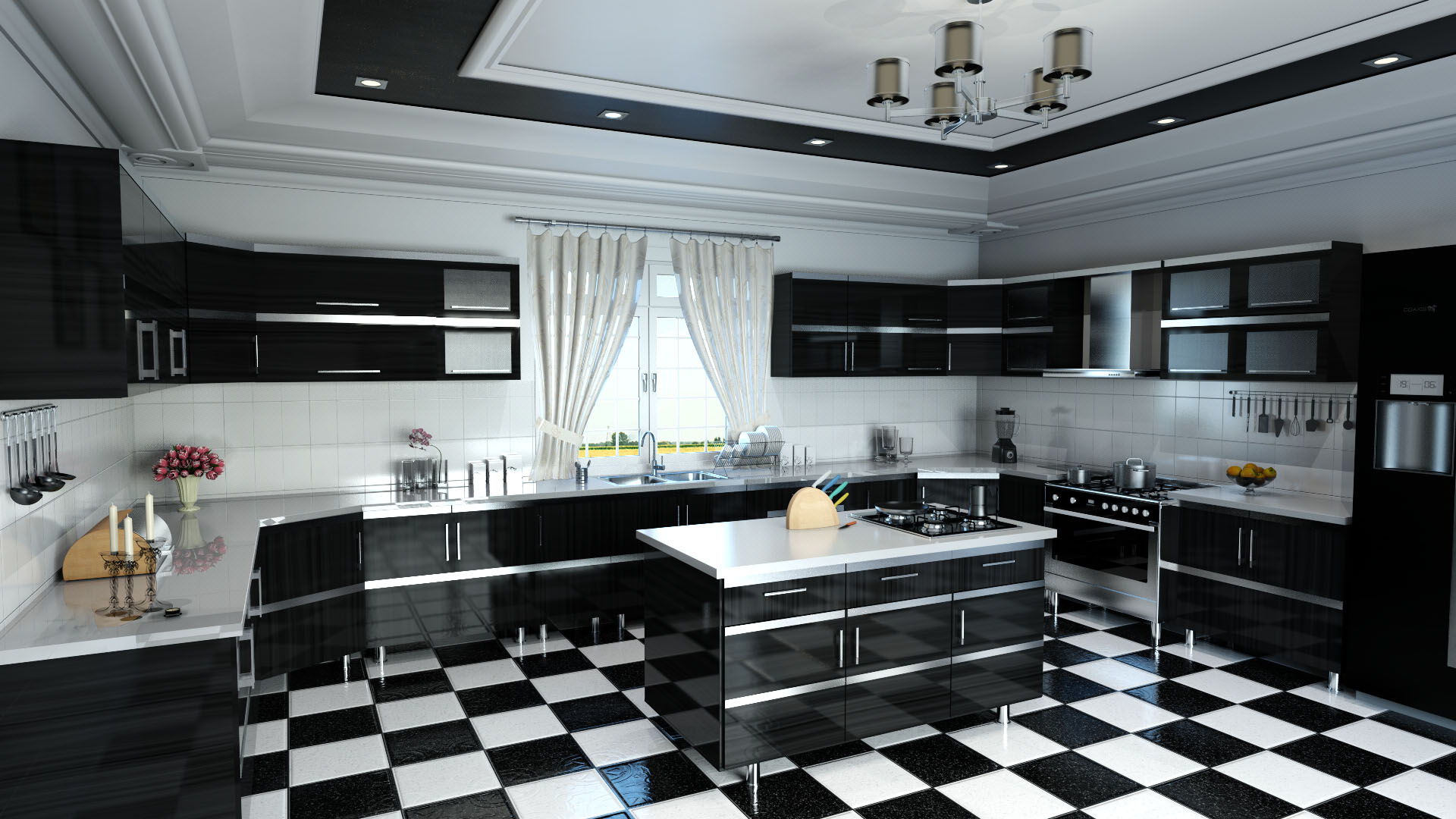 Kitchen Scene Rendering