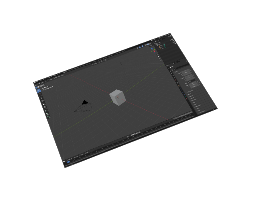 Blender 5 interface with IGES import capabilities for CAD models