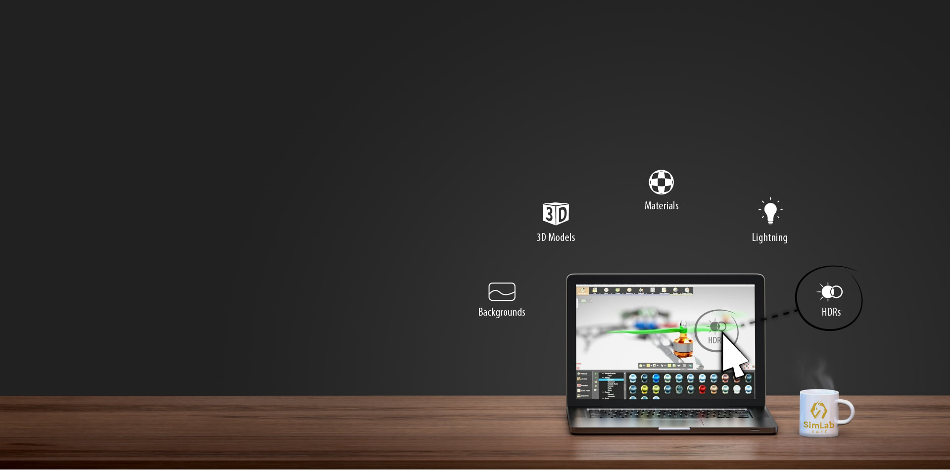 Material libraries background