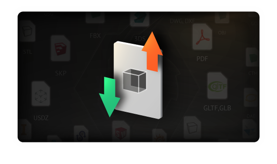 Import 3D models from CAD software