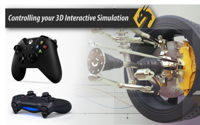 Interactive Simulation Using PlayStation/Xbox controllers