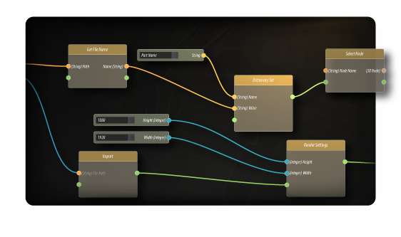 Visual scripting for VR interactions